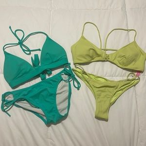 Victorias Secret Bikini Sets Medium Tops Small Bottoms